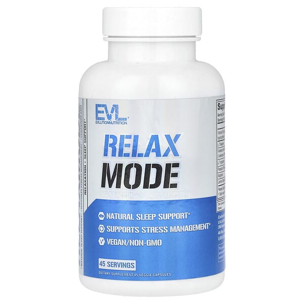 evl10010_v_8.jpg RelaxMode, 45 растительных капсул — EVLution Nutrition