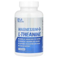Магний плюс L-теанин, 90 растительных капсул — EVLution Nutrition