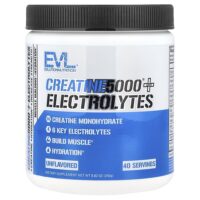 Creatine5000® с электролитами, без добавок, 250 г (8,82 унции) — EVLution Nutrition