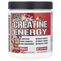 Creatine Energy™, фруктовый пунш, 282 г (9,95 унции) — EVLution Nutrition