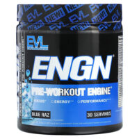 ENGN, Pre-Workout Engine, Blue Raz, 312 г (11 унций) — EVLution Nutrition