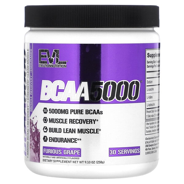evl55283_v_57.jpg BCAA5000®, виноград Furious, 258 г (9,1 унции) — EVLution Nutrition