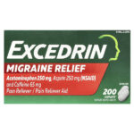 Excedrin, средство от мигрени, 200 капсул