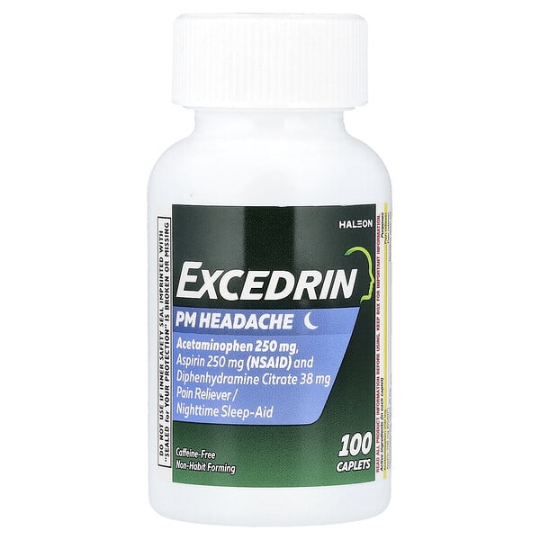 exe05691_v_39.jpg Excedrin, PM Headache, 100 капсул