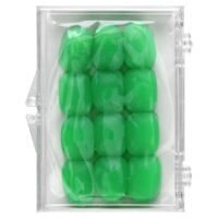 силиконовые беруши, зеленые, 6 пар + футляр — Ezy Dose