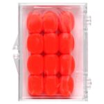 мягкие силиконовые беруши для детей, апельсин, 6 пар + футляр — Ezy Dose