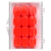 мягкие силиконовые беруши для детей, апельсин, 6 пар + футляр — Ezy Dose
