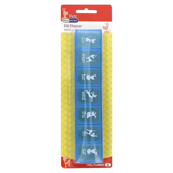 ezd01237_v_3.jpg Now Pets, еженедельный органайзер для таблеток, для собак, размер XL, 1 шт. — Ezy Dose