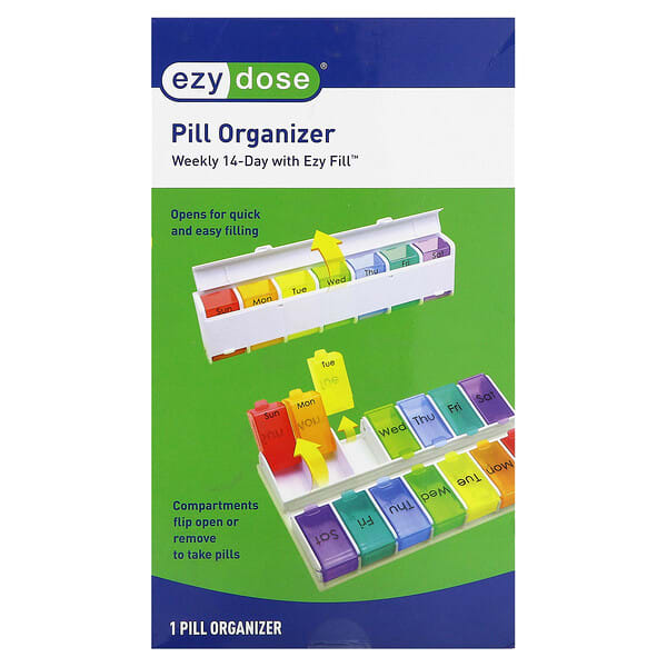 ezd01274_v_10.jpg Weekly 14-Day, с органайзером для таблеток Ezy Fill, 1 шт. — Ezy Dose