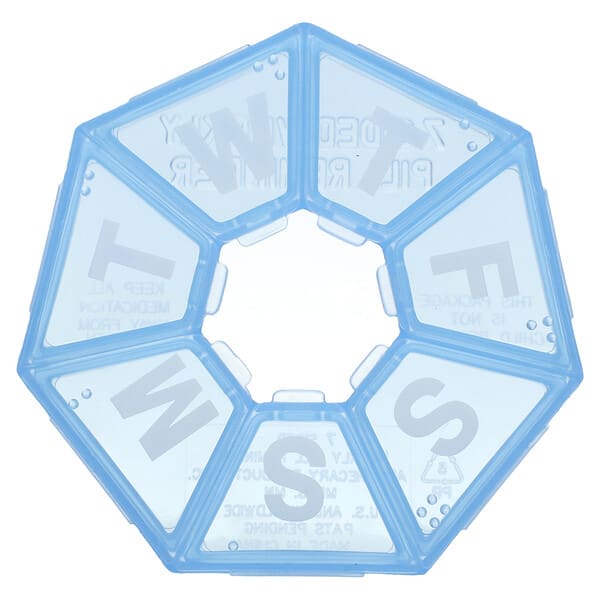 ezd01447_v_2.jpg 7-сторонних еженедельных напоминаний о таблетках, 1 шт. — Ezy Dose