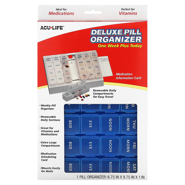 ezd10407_v_3.jpg One Week Plus Today Deluxe, органайзер для таблеток, 1 шт. — Ezy Dose
