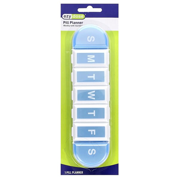ezd67395_v_3.jpg планнер для таблеток, на неделю, с округлой формы, 1 шт. — Ezy Dose