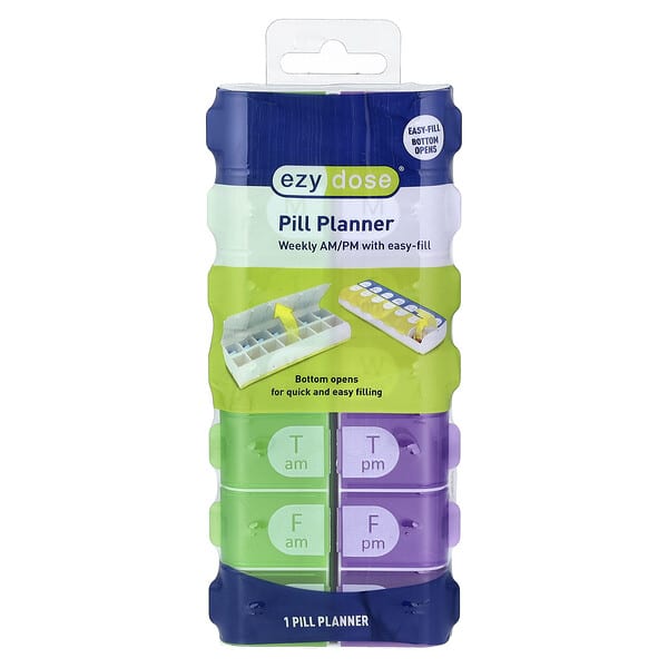 ezd67705_v_21.jpg ежедневник для таблеток, на неделю утром/вечер, с Easy-Fill, 1 шт. — Ezy Dose