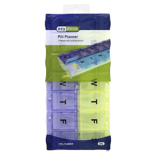 ezd67824_v_3.jpg планатор таблеток на 2 недели, с замком, 2XL, 1 шт. — Ezy Dose