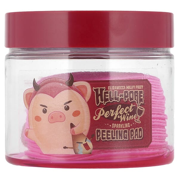 ezv25341_v_17.jpg Milky Piggy, Hell-Pore, игристые пилинг-диски с идеальным вином, 30 шт., 200 мл (6,76 жидк. Унции) — Elizavecca