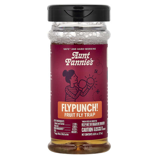 fan00506_v_40.jpg Flypunch! Ловушка для фруктовых мух, 177 мл (6 жидк. унций) — Aunt Fannie's