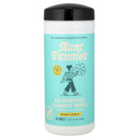 универсальные очищающие салфетки, яркий лимонный вкус, 35 шт. — Aunt Fannie's