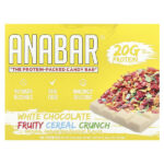 The Anabar, The Protein-Packed Candy Bar®, Хрустящие хлопья с белым шоколадом, 12 батончиков по 65 г (2,29 унции)