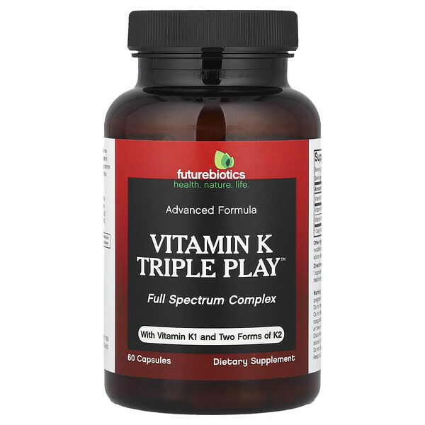 fbs00636_v_38.jpg Витамин K Triple Play™, 60 капсул — Futurebiotics