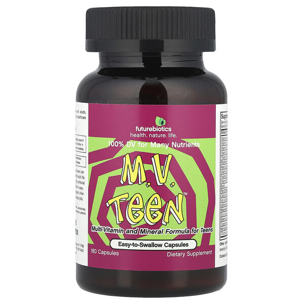 fbs00678_v_34.jpg M.V. Teen™, мультивитамины и минералы для подростков, 180 капсул — Futurebiotics
