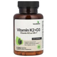 витамины K2 и D3, 120 капсул — Futurebiotics