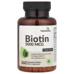 биотин, 5000 мкг, 360 вегетарианских таблеток — Futurebiotics