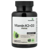 витамины K2 и D3, 180 таблеток — Futurebiotics