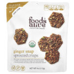 Хрустящие чипсы, имбирь, 113 г (4 унции) — Foods Alive