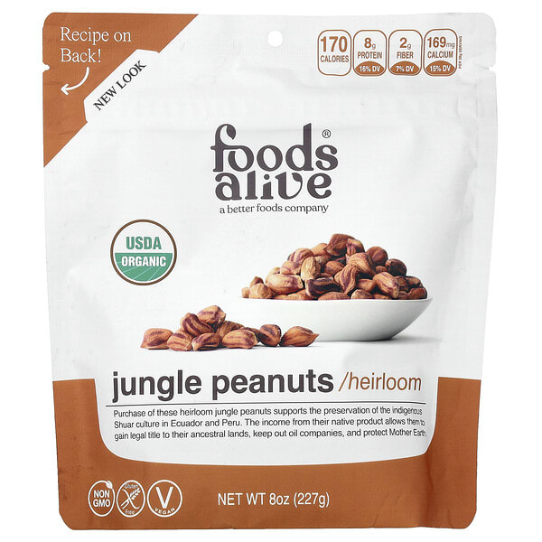 fda00026_v_6.jpg арахис Jungle, 227 г (8 унций) — Foods Alive
