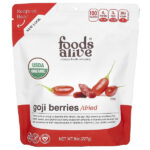 Органические ягоды годжи, сушеные, 227 г (8 унций) — Foods Alive