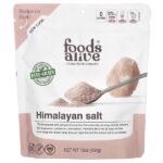 розовая гималайская соль, мелкого помола, 454 г (16 унций) — Foods Alive