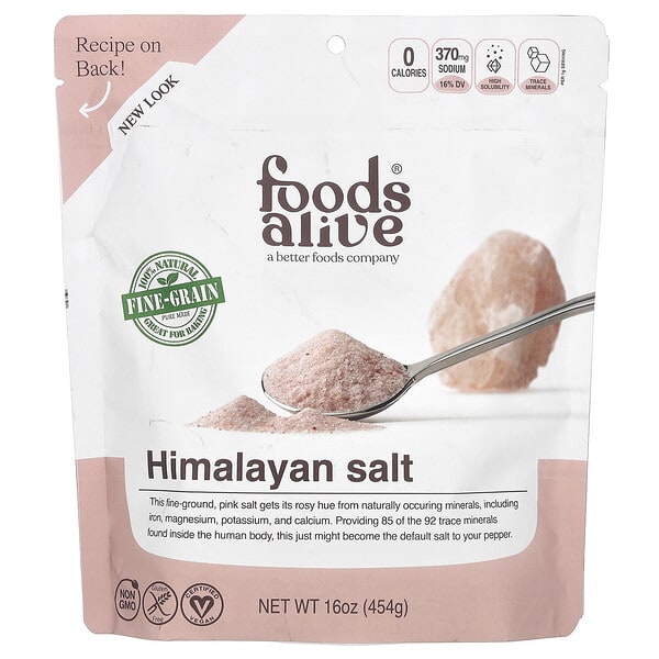 fda00040_v_5.jpg розовая гималайская соль, мелкого помола, 454 г (16 унций) — Foods Alive