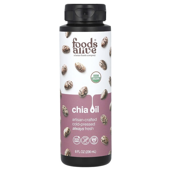fda00042_v_24.jpg Органическое масло чиа, 236 мл (8 жидк. Унций) — Foods Alive