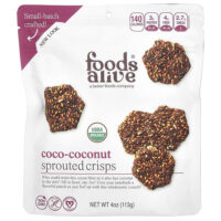 Чипсы с ростками, кокос, 113 г (4 унции) — Foods Alive
