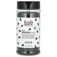 Органический шейкер для семян черного кунжута, 227 г (8 унций) — Foods Alive