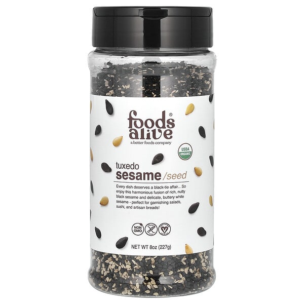 fda07071_v_8.jpg Органический смокинг с кунжутом, шейкер, 227 г (8 унций) — Foods Alive