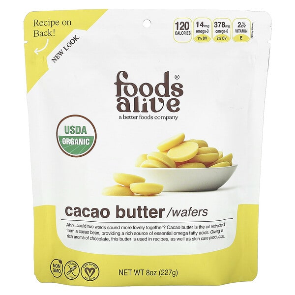 fda08008_v_10.jpg вафли с какао-маслом, 227 г (8 унций) — Foods Alive