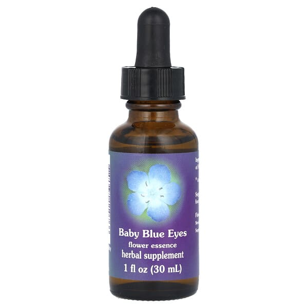 fes11076_v_11.jpg Baby Blue Eyes, цветочная эссенция, 30 мл (1 жидк. унция) — Flower Essence Services