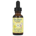 Five-Flower Formula™, смесь цветочных эссенций, без спирта, 30 мл (1 жидк. унция) — Flower Essence Services