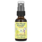 Five-Flower Formula™, цветочная эссенция, спрей, без спирта, 30 мл (1 жидк. унция) — Flower Essence Services