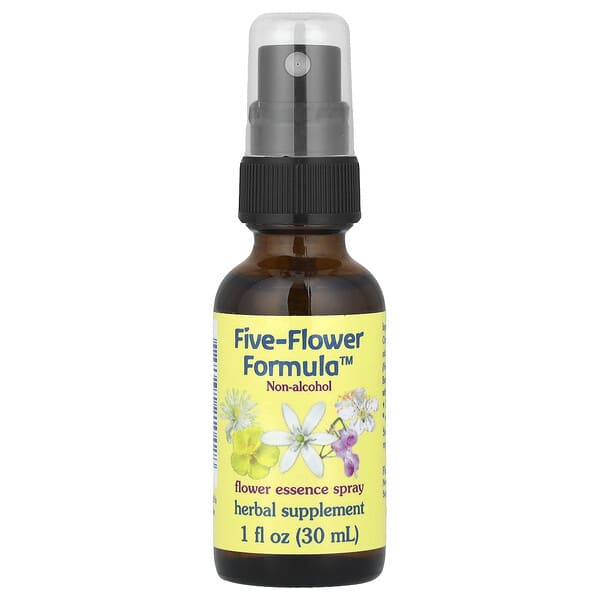 fes21042_v_31.jpg Five-Flower Formula™, цветочная эссенция, спрей, без спирта, 30 мл (1 жидк. унция) — Flower Essence Services