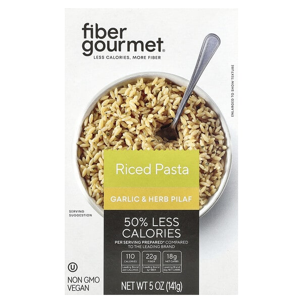 fgm00296_v_16.jpg Паста с рисом, плов с чесноком и травами, 141 г (5 унций) — Fiber Gourmet