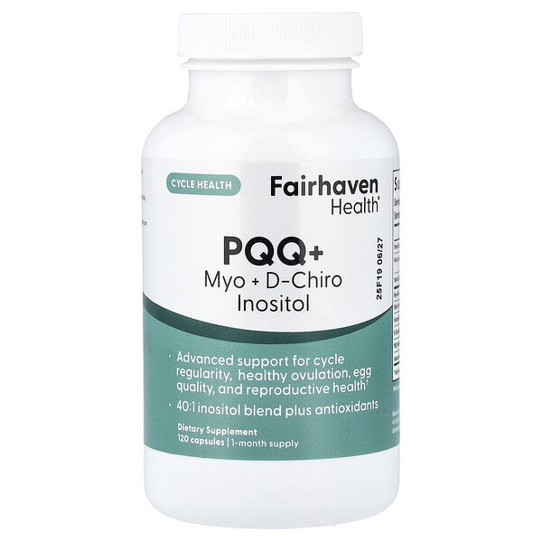 fhh12414_v_8.jpg PQQ + мио + D-хироинозитол, 120 капсул — Fairhaven Health