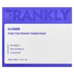 Тонер-салфетки для сужения пор Closer, 70 шт., 105 мл (3,6 жидк. Унции) — Frankly — изображение 2