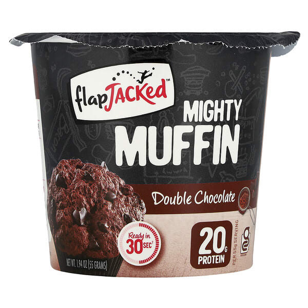 flj00515_v_82.jpg Mighty Muffin с пробиотиками, двойная порция шоколада, 1,94 унции (55 г) — FlapJacked