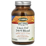 Udo's Choice, Udo's Oil, смесь 3, 6, 9, 90 вегетарианских капсул — Flora