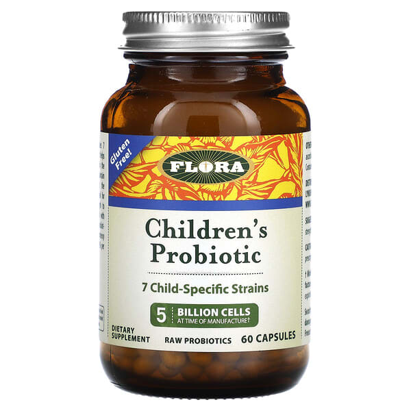 flo61964_v_51.jpg Children's Probiotic, 60 капсул — Flora