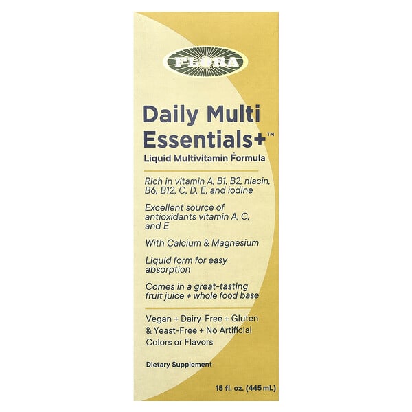 flo64755_v_19.jpg Daily Multi Essentials+, мультивитамины, 445 мл (15 жидк. унций) — Flora