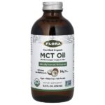 сертифицированное органическое масло MCT, 250 мл (8,5 жидк. унции) — Flora