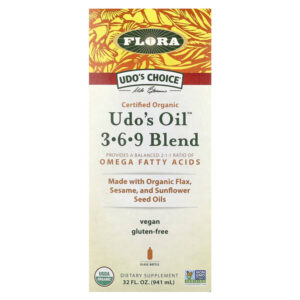 Udo's Choice, Udo's Oil, смесь 3, 6, 9, 946 мл (32 жидк. унции) — Flora